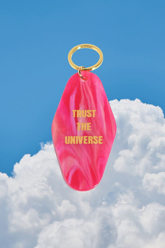 Trust the Universe Motel Keychain