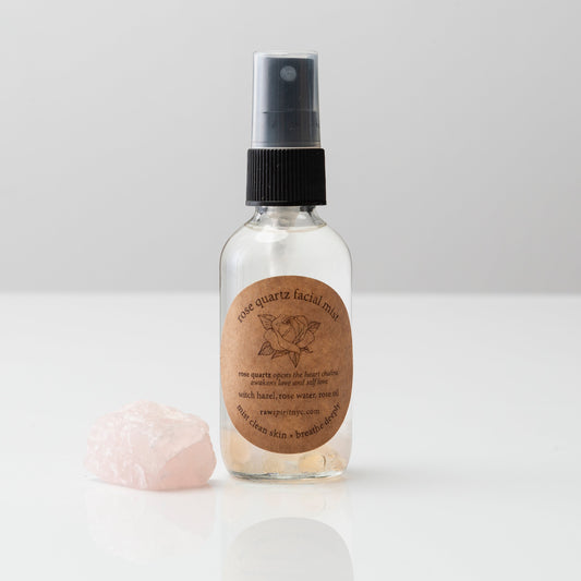 rose quartz facial mist