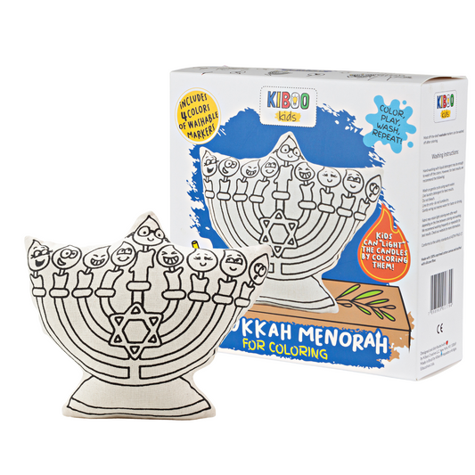 Hannukah Menorah for Kids to Color