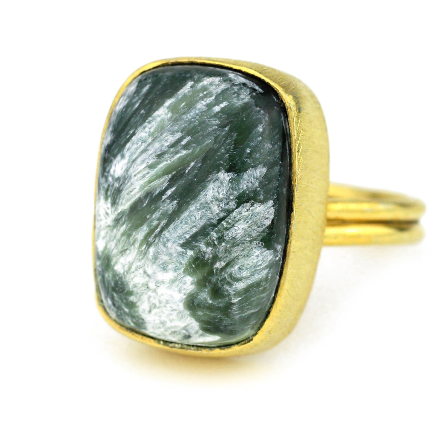 Seraphinite 10kt Gold Ring