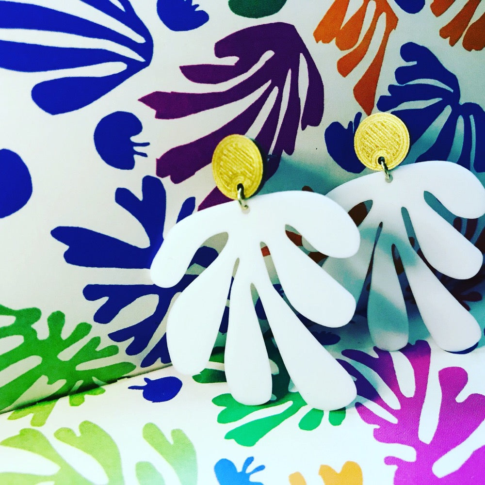 Cut it Out 3D Printed Earrings