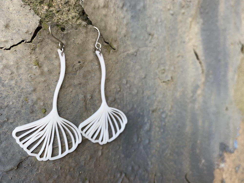Ginkgoing My Way 3D Printed Earrings
