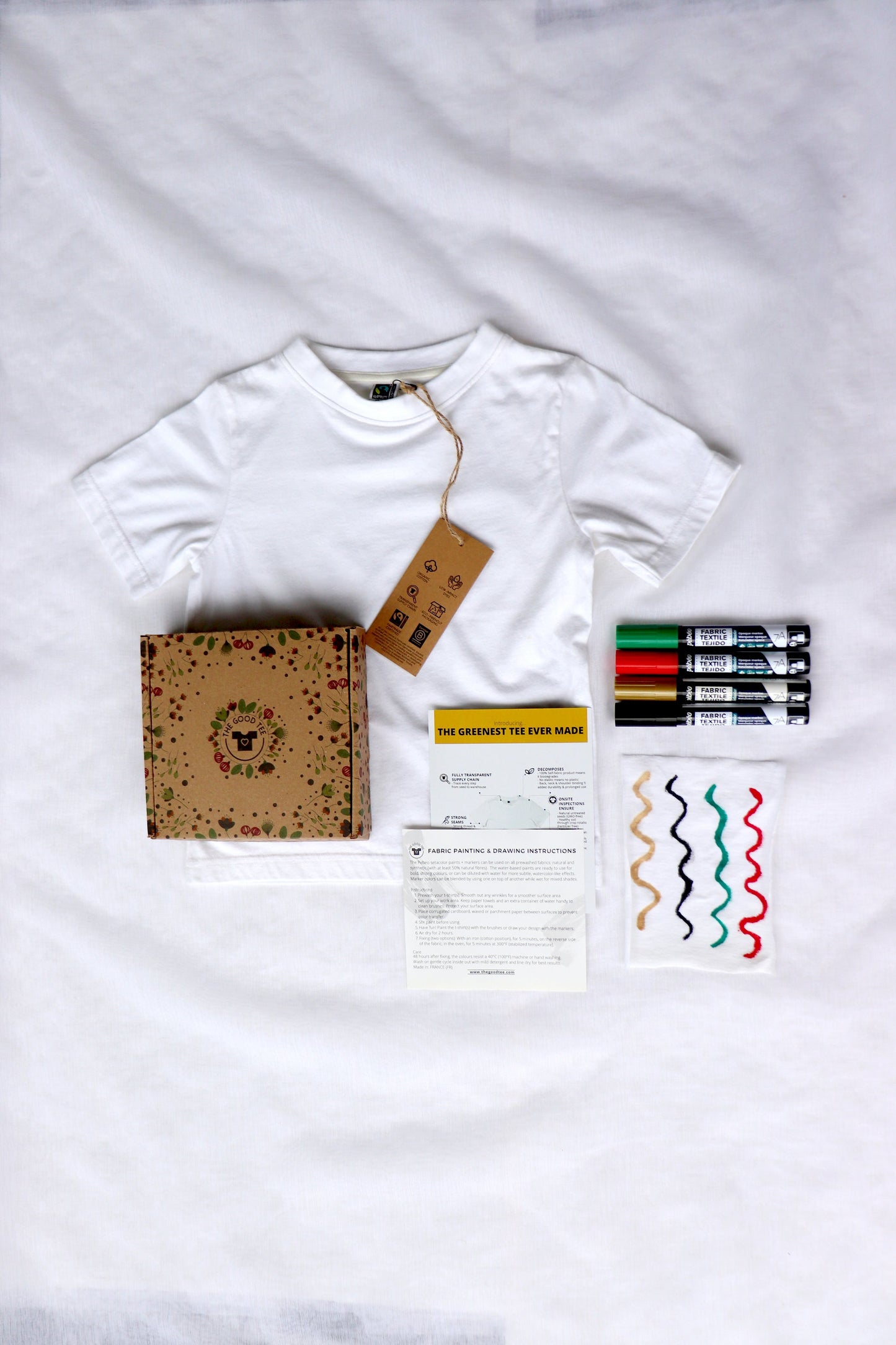 Christmas Fabric Marker Kit + Sustainable Toddler Tshirt